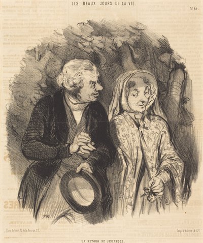 A Return to Youth by Honoré Daumier