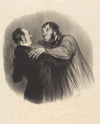 A Visit on January 1st by Honoré Daumier