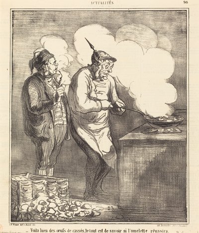 There are indeed many broken eggs... by Honoré Daumier