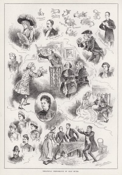 Theatrical Performance by Deaf Mutes by Horace Morehen