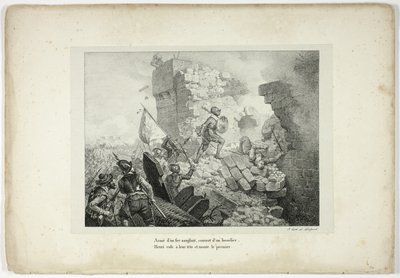 Armed with a Bloody Iron, Covered with a Shield... by Horace Vernet