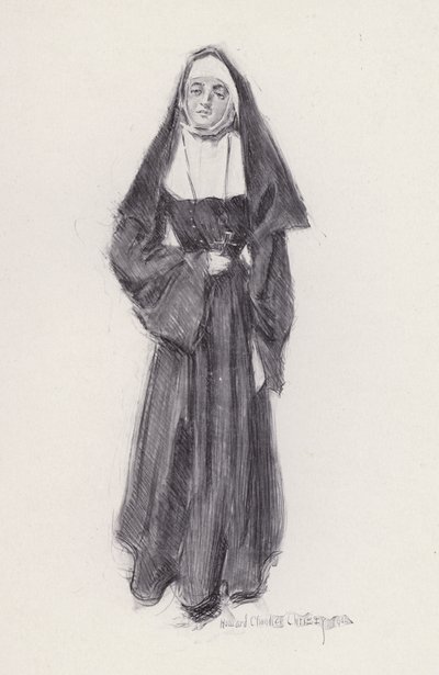 Illustration for Evangeline, A Tale of Arcadie, by Henry Wadsworth Longfellow by Howard Chandler (after) Christy