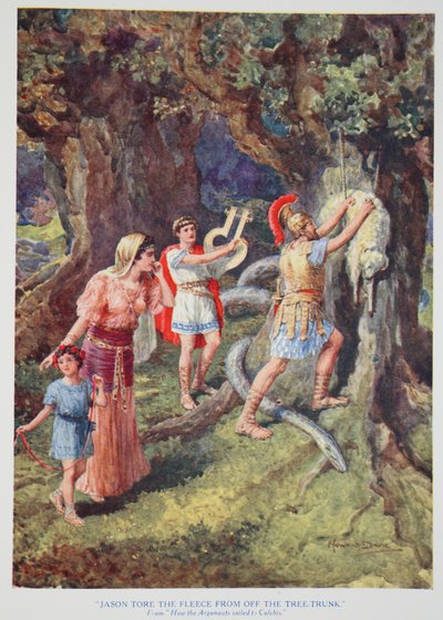 Jason Tore the Fleece from Off the Tree-Trunk by Howard Davie