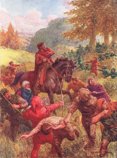 The Rescue of Sir Richard of the Lea, illustration from 