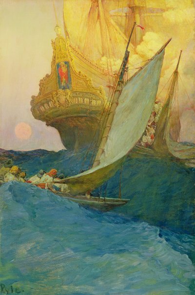 An Attack on a Galleon, from 