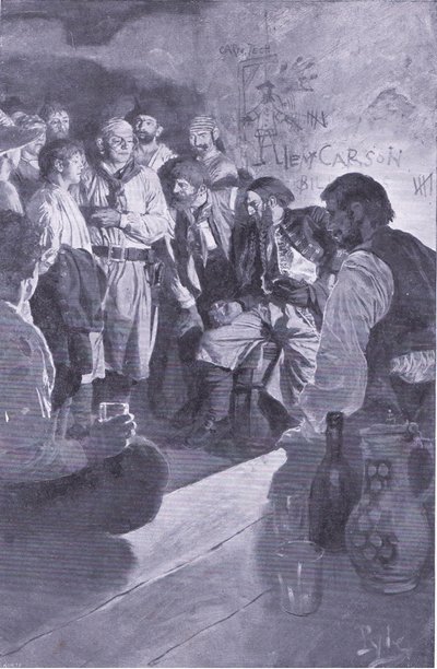 He led Jack up to the man who sat on the barrel by Howard Pyle