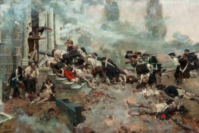 The Attack upon the Chew House by Howard Pyle