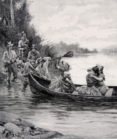 The capture of Elizabeth and Frances Galloway, published in Harper