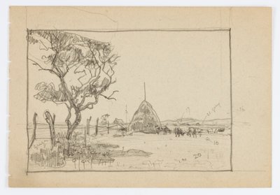 Untitled (Tree with Hayrick) by Howard Russell Butler