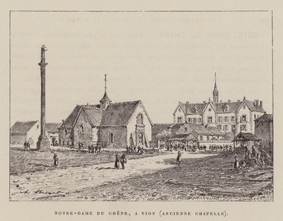 Notre-Dame Du Chene, A Vion, Ancient Chapel (engraving) by Hubert Clerget