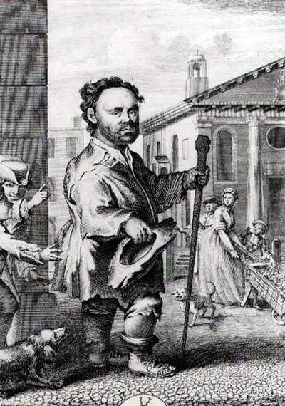 Owen Farrel (b.1716), the Irish Dwarf, engraved by James Hulett (d.1771), pub. in 1742 by Hubert Francois Gravelot