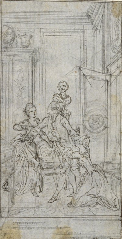 Study for Vignette-Frontispiece in Charles-Simon Favart