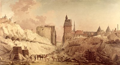 Demolition of the Houses on the Pont au Change in 1788 by Hubert Robert