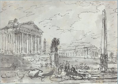 Fantasy on an Ancient Campidoglio by Hubert Robert