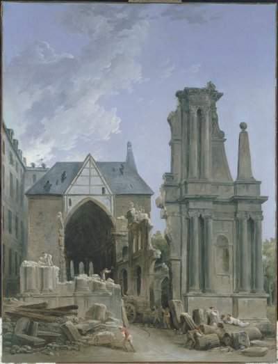 Demolition of the Church of the Feuillants by Hubert Robert