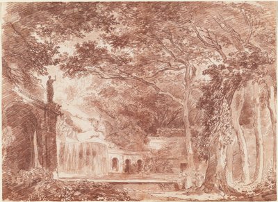 The Oval Fountain in the Gardens of the Villa d