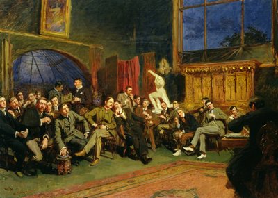 Evening in the Studio with My Students by Hubert von Herkomer