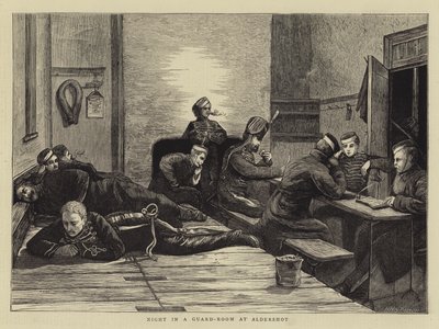 Night in a Guard-Room at Aldershot by Hubert von Herkomer
