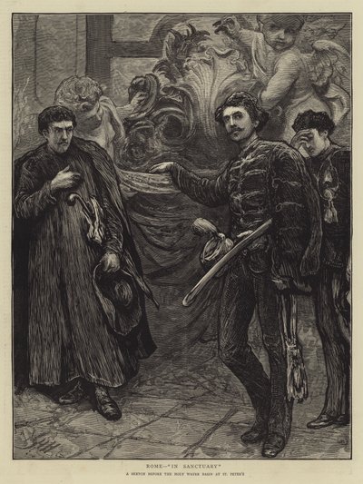 Rome, In Sanctuary by Hubert von Herkomer