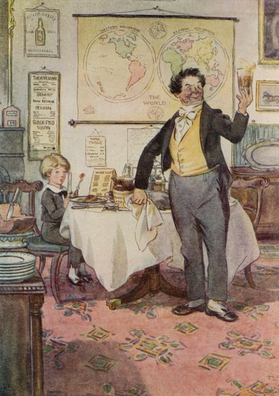 David Copperfield and the Waiter at Yarmouth by Hugh Thomson