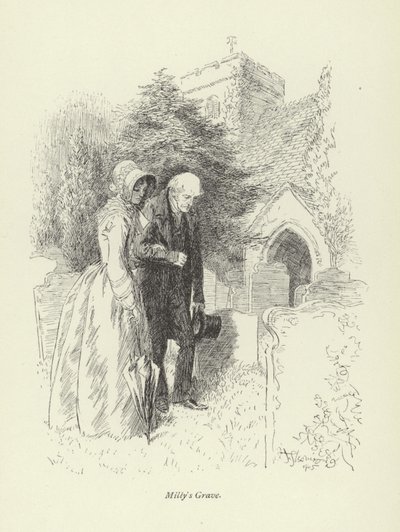 Illustration for Amos Barton by George Eliot by Hugh Thomson