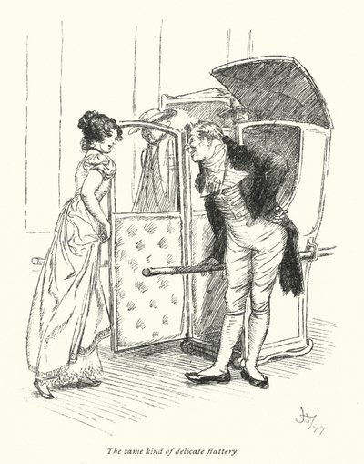 Illustration for Northanger Abbey by Jane Austen by Hugh Thomson