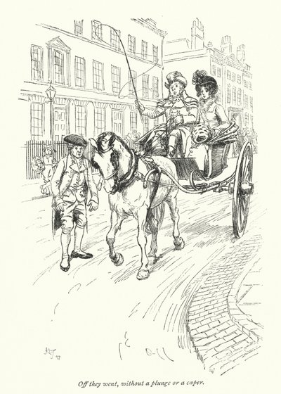 Illustration for Northanger Abbey by Jane Austen by Hugh Thomson