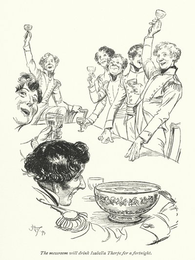 Illustration for Northanger Abbey by Jane Austen by Hugh Thomson