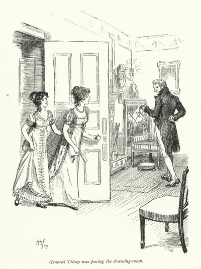 Illustration for Northanger Abbey by Jane Austen by Hugh Thomson