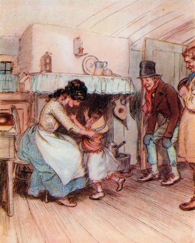 Illustration for The Chimes by Charles Dickens by Hugh Thomson