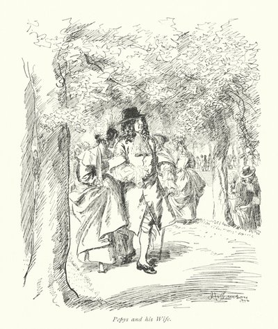 London: Pepys and his Wife by Hugh Thomson