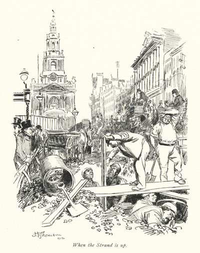 London: When the Strand is Up by Hugh Thomson