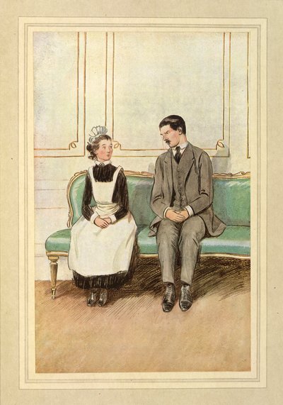Lord Loam and a maid, seated, from 