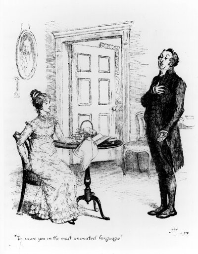Mr Collins and Elizabeth, from 