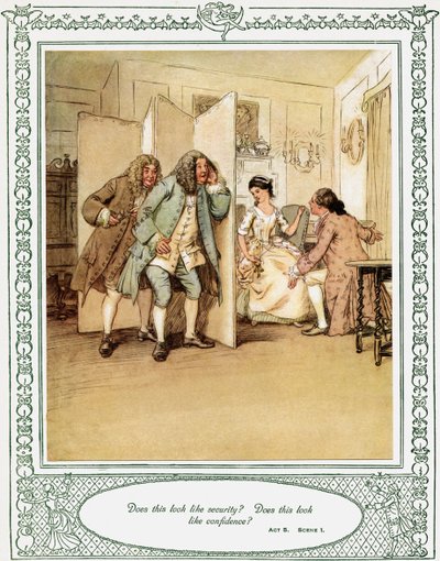 She Stoops to Conquer by Hugh Thomson