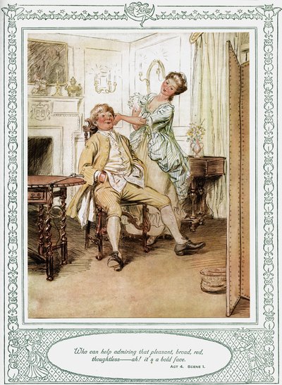 She Stoops to Conquer by Hugh Thomson