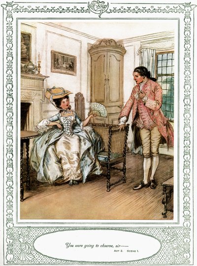 She Stoops to Conquer by Hugh Thomson