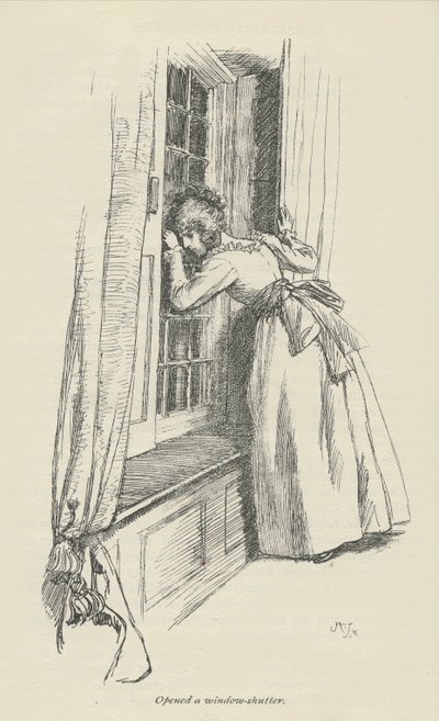 Opened a Window-Shutter by Hugh Thomson