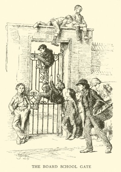 The Board School Gate by Hugh Thomson