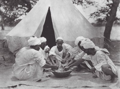 Africa: Arab Sailors at a Meal by Hugo Adolf Bernatzik