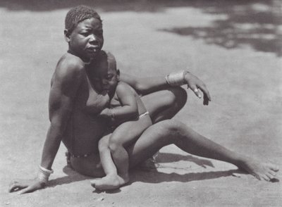 Africa: Eastern Djur, Mother and Child by Hugo Adolf Bernatzik