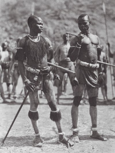 Africa: Nuba rattle-dancers by Hugo Adolf Bernatzik