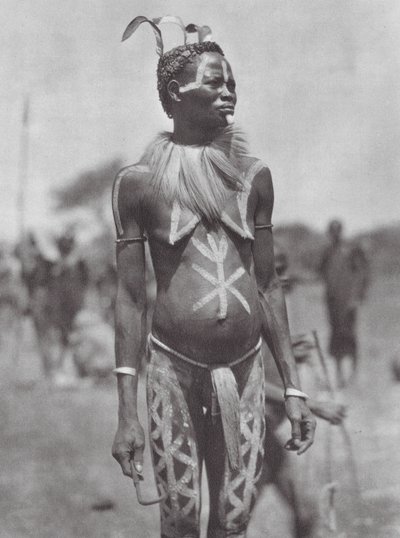Nuba Woman with Festal Ornament by Hugo Adolf Bernatzik