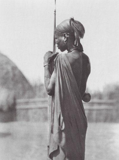 Africa: Nuer in Shilluk Dress by Hugo Adolf Bernatzik