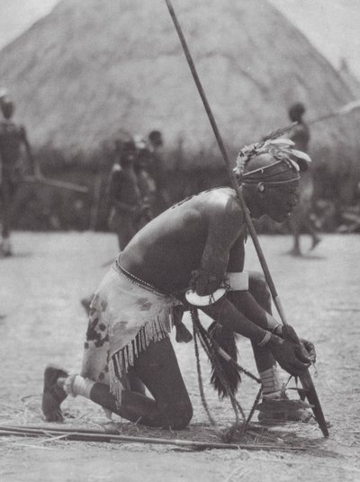Africa: Shilluk in festal garb by Hugo Adolf Bernatzik