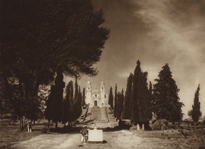 Mexico: Cholula, Church of Guadalupe by Hugo Brehme