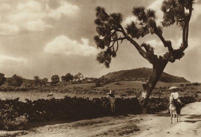 Mexico: Patzcuaro, The Calvary, Michoacan State by Hugo Brehme