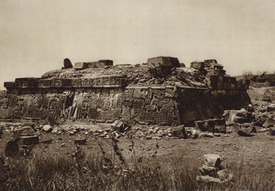 Mexico: Pyramid of Xochicalco, Before Restoration by Hugo Brehme