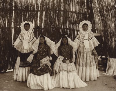 Mexico: Tehuantepec, Girl in national costume by Hugo Brehme