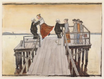Dance on the Quay by Hugo Simberg